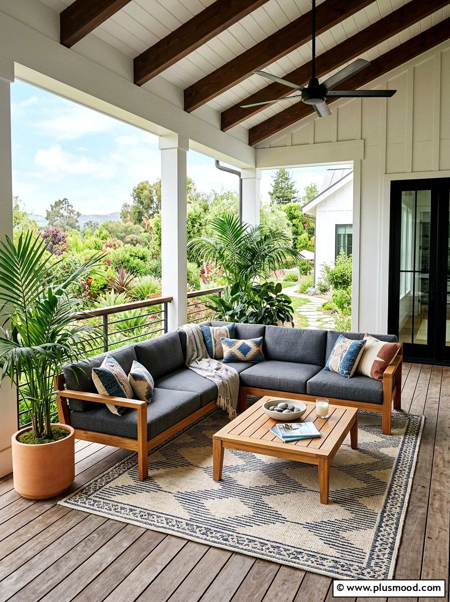 Modern Outdoor Sofa Set - 25 summer porch refresh for entertaining ideas