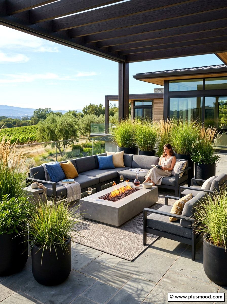 Modern Patio Lounge - 25 elegant summer decor ideas