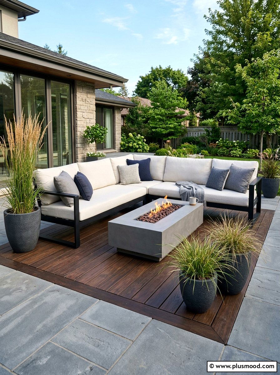 Modern Patio Sectional - 25 summer farmhouse patio ideas