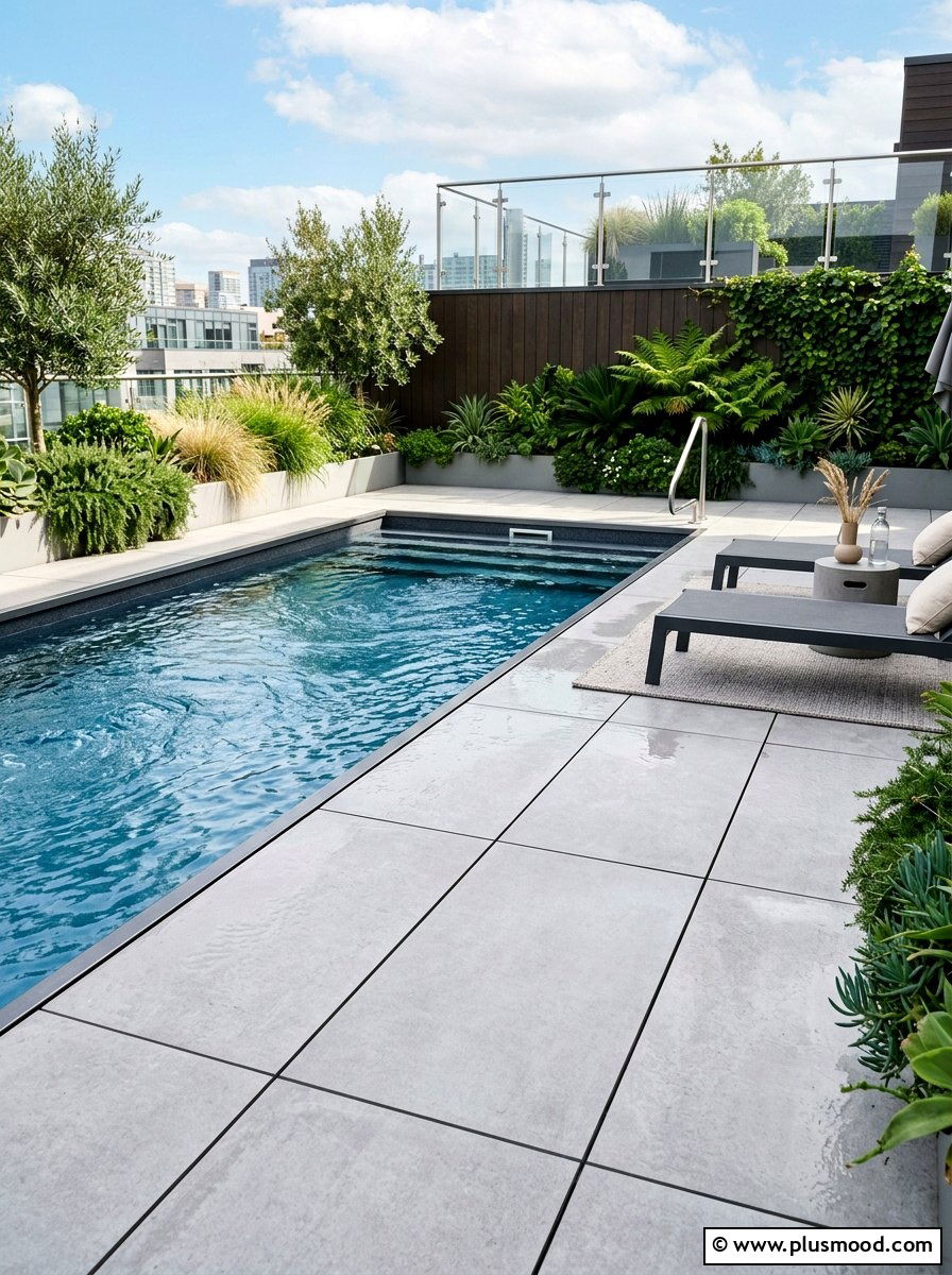 Modern Pavers For Endless Pool - 25 pool landscaping ideas for endless pools