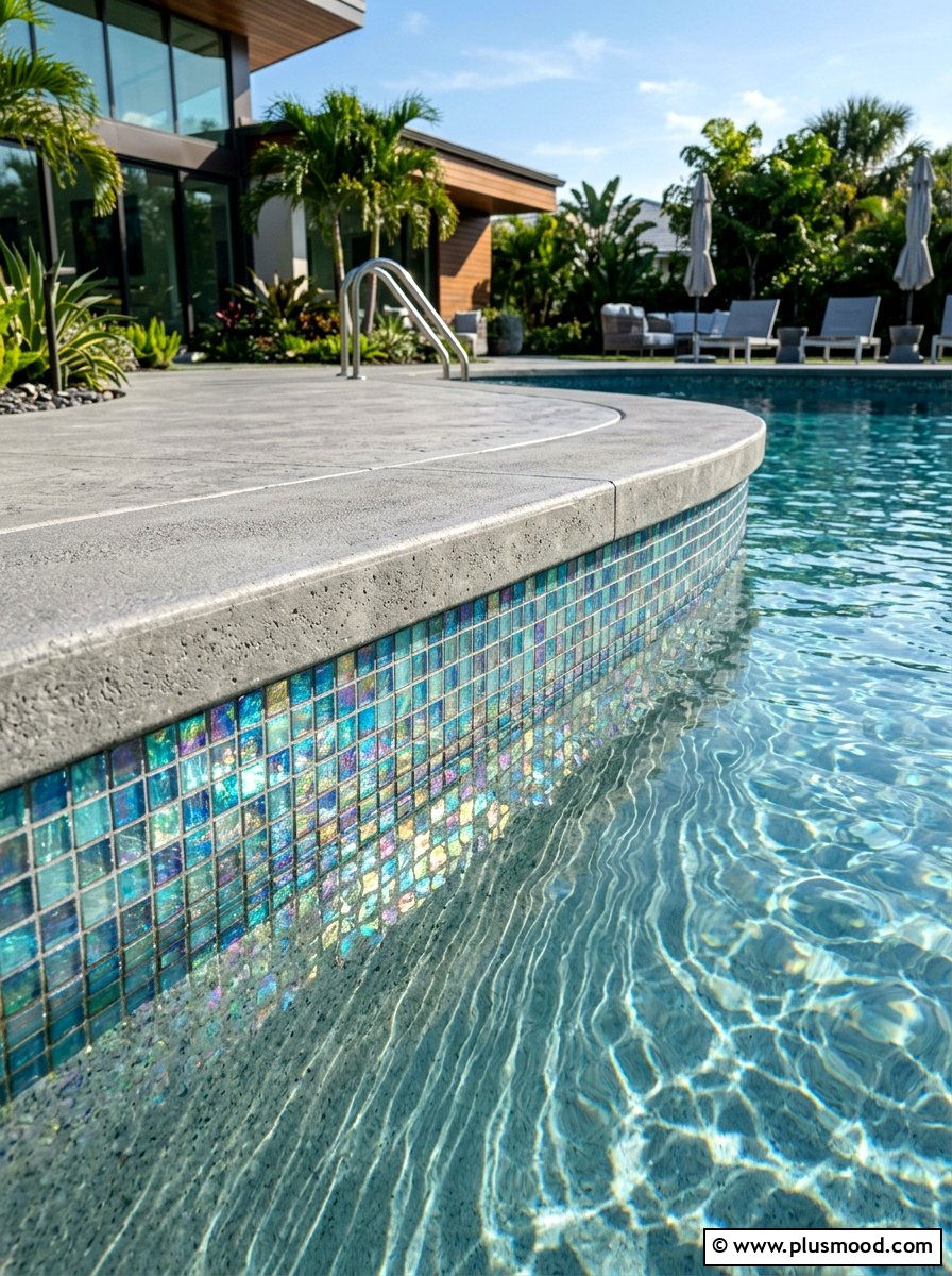 Modern Pool Tile - 25 pool landscaping ideas modern style