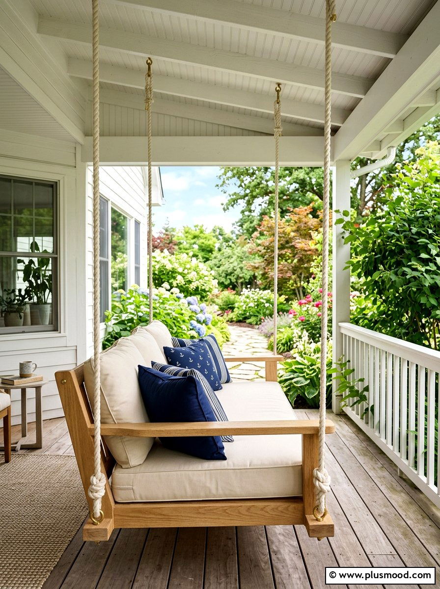 Modern Porch Swing - 25 summer modern front porch ideas