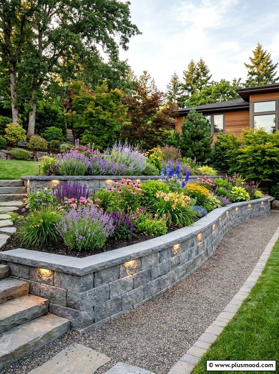 Modern Retaining Wall - 25 small backyard ideas modern style