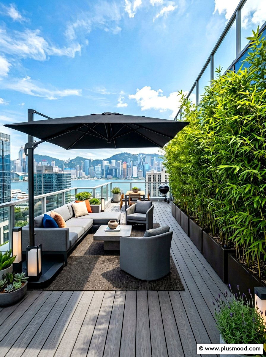 Modern Rooftop Terrace - 25 fresh summer garden styling ideas