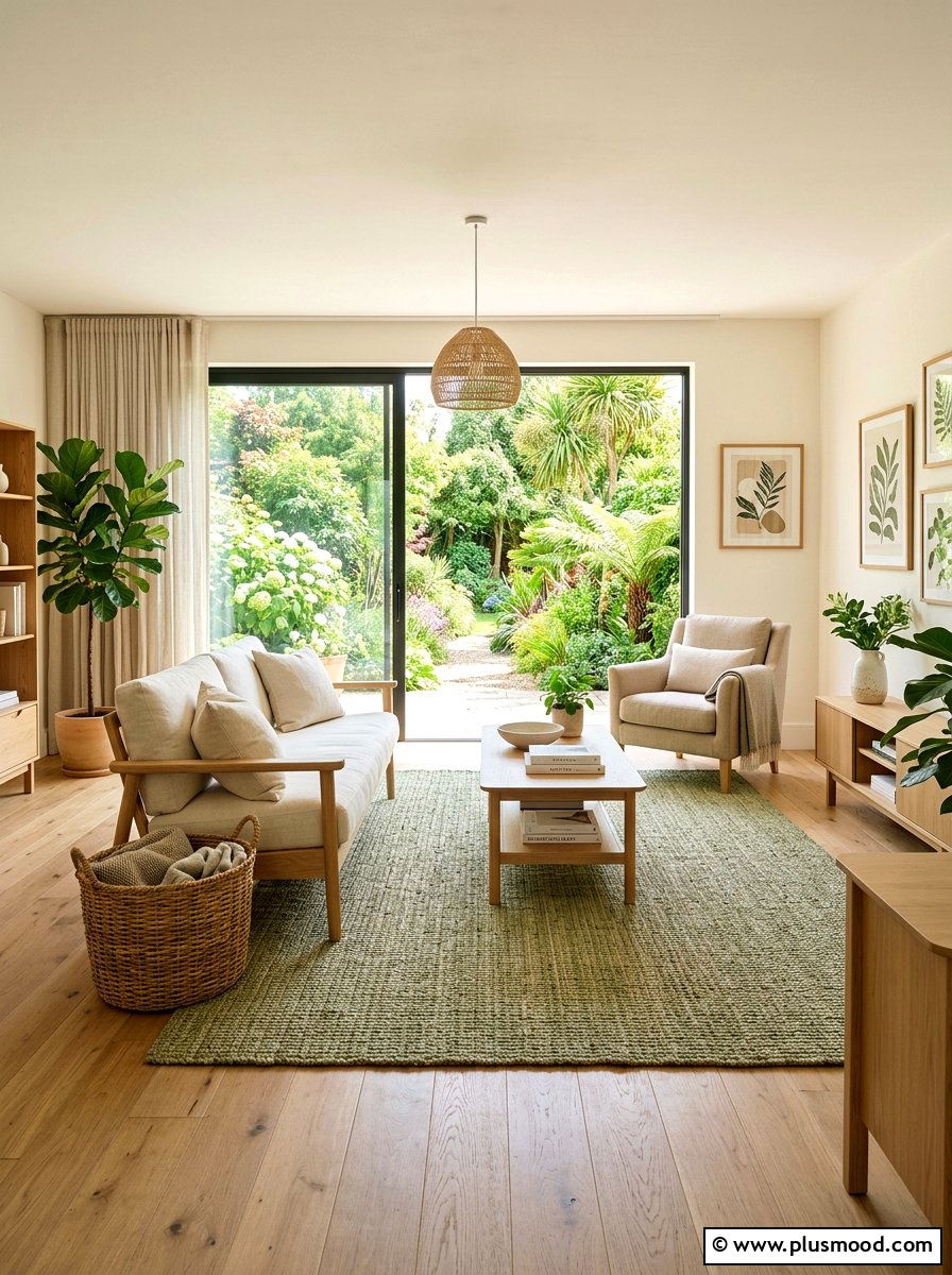 Modern Seagrass Rug - 25 summer rug ideas for living room
