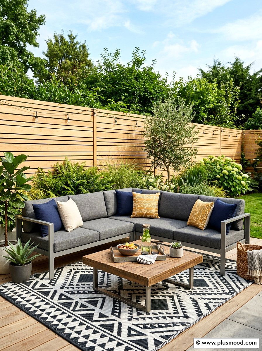 Modern Sectional Patio - 25 summer backyard cozy corner ideas