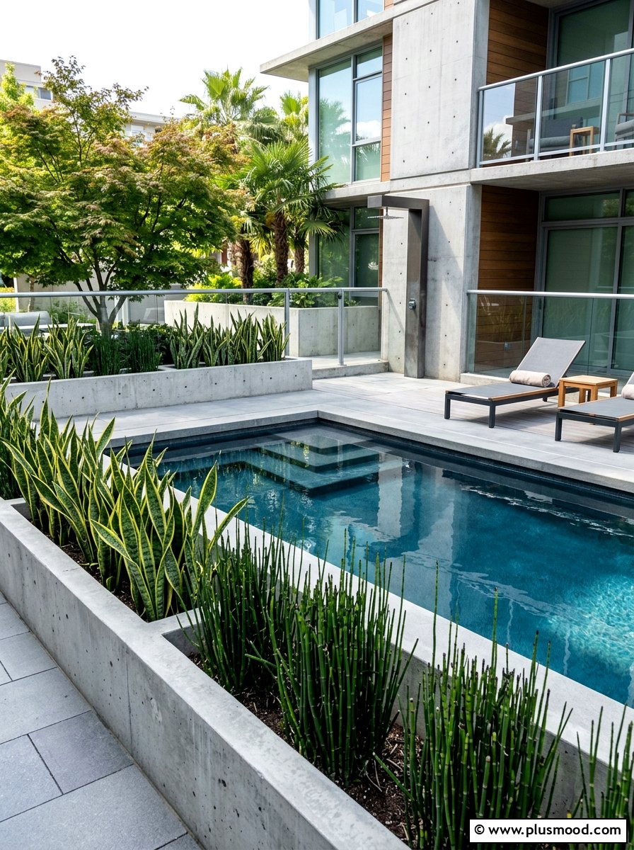 Modern Shade Pool Plants - 25 pool landscaping ideas for shade gardens