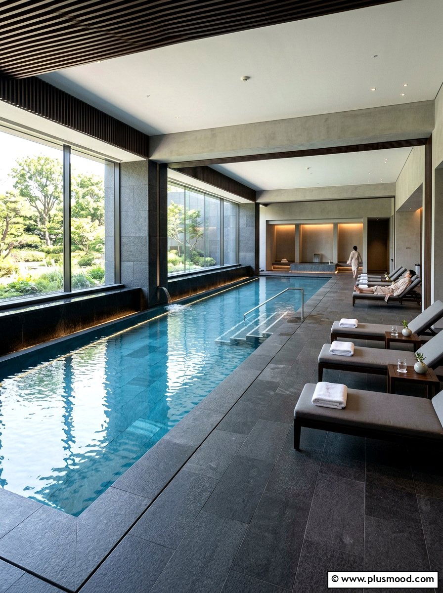 Modern Spa Indoor Pool - 25 pool landscaping ideas for indoor pools