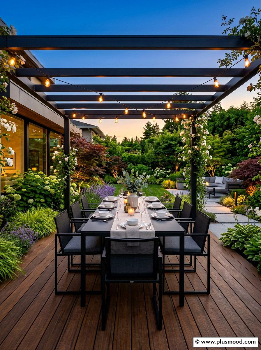 Modern Summer Garden Dining - 25 beautiful summer garden ideas