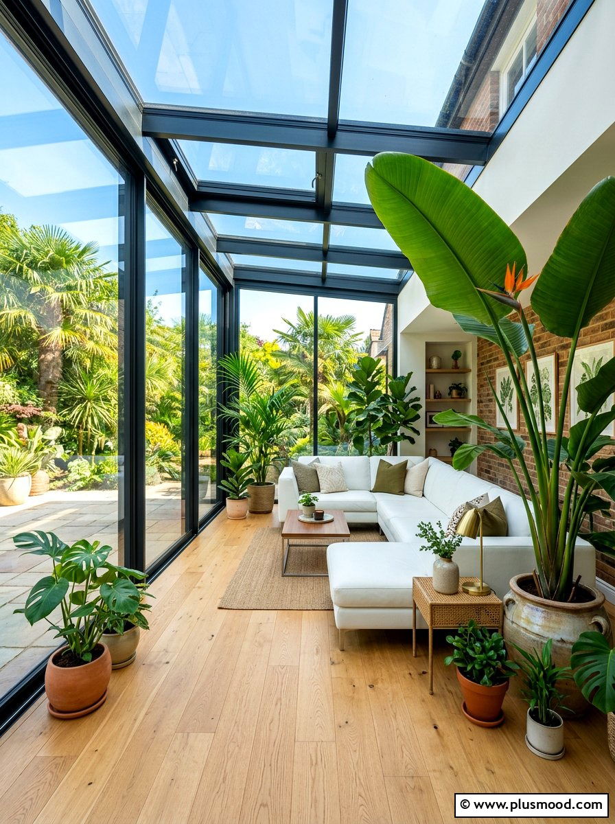 Modern Sunroom - 25 mid summer home decor ideas