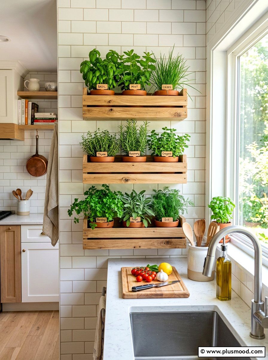 Modern Vertical Kitchen Garden - 25 summer decorating ideas for small homes