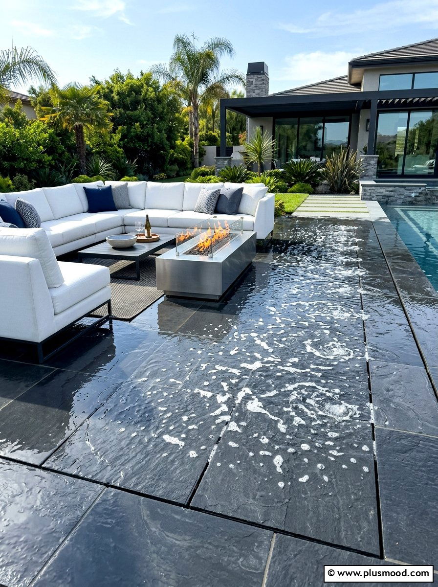 Modern Wet Deck - 25 summer splash pad backyard ideas