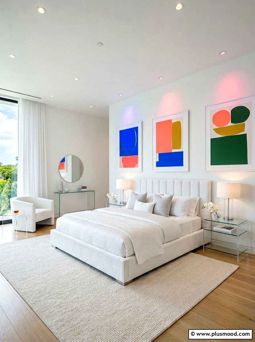 Modern White Bedroom - 25 white summer bedroom ideas