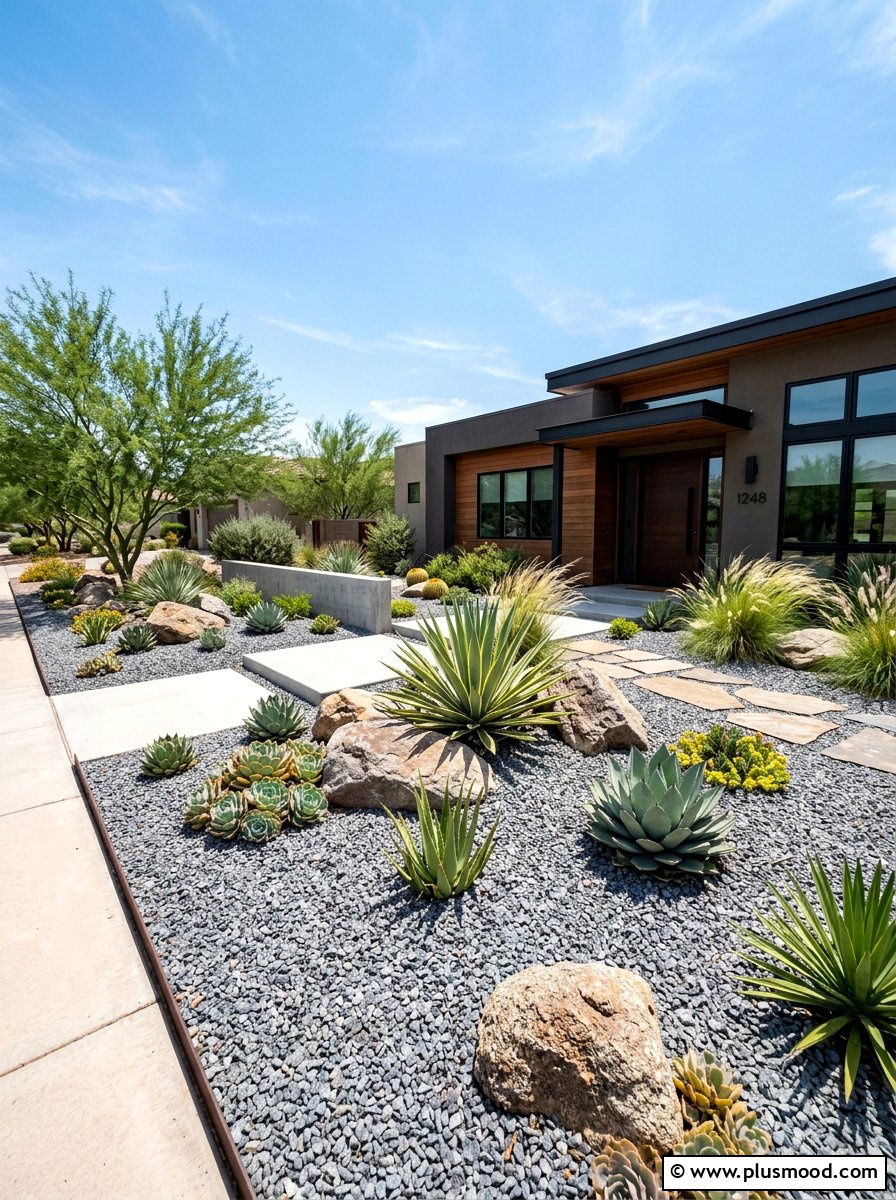 Modern Xeriscaping - 25 trending summer garden ideas