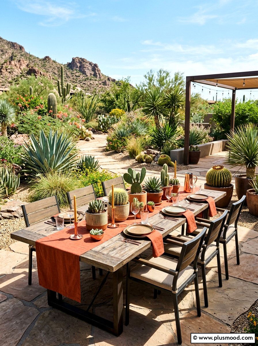 Modern desert vibe - 25 summer entertaining table ideas
