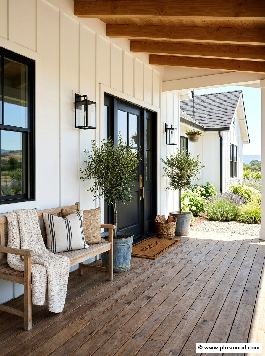 Modern farmhouse porch - 25 simple summer front porch ideas