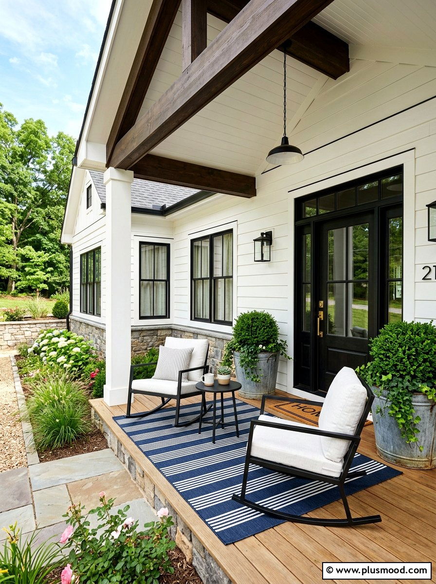 Modern farmhouse porch - 25 best summer front porch decor ideas