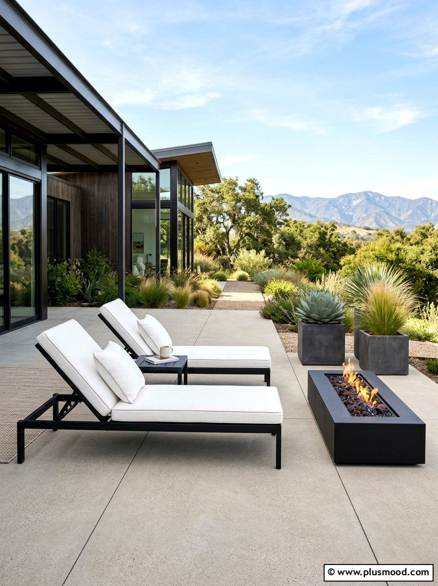 Modern metal furniture - 25 summer backyard seating ideas