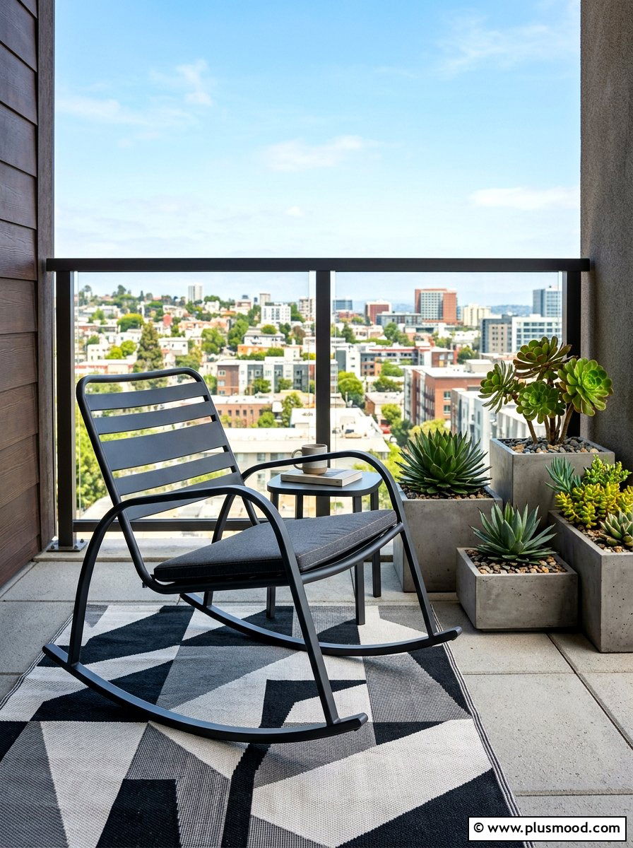 Modern metal rocking chair - 25 summer front porch rocking chair ideas