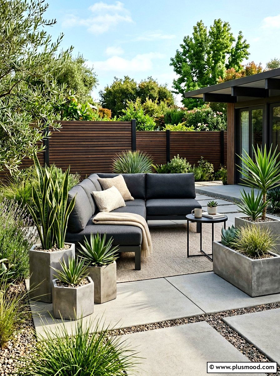 Modern minimalist patio setup - 25 late summer patio decor ideas