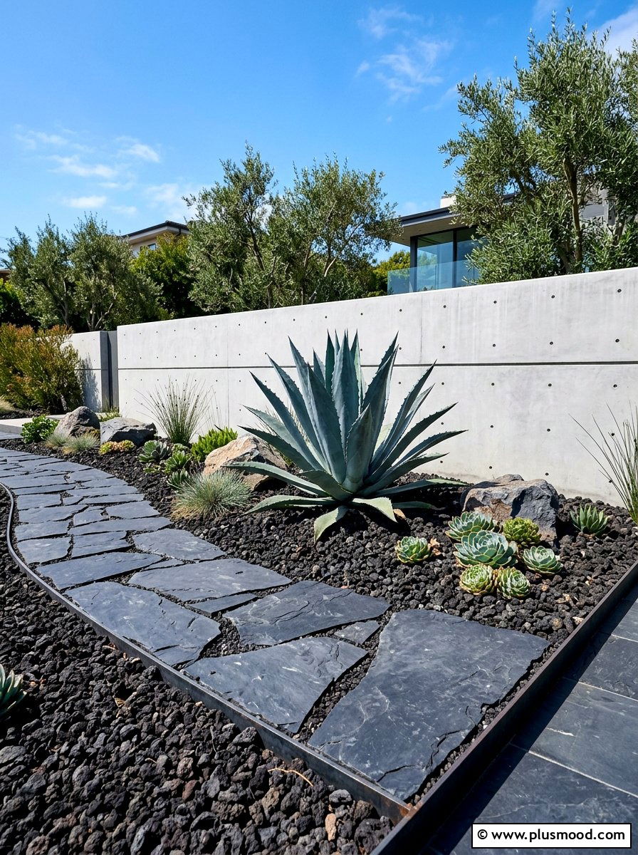 Modern minimalist rock garden - 25 summer rock garden ideas