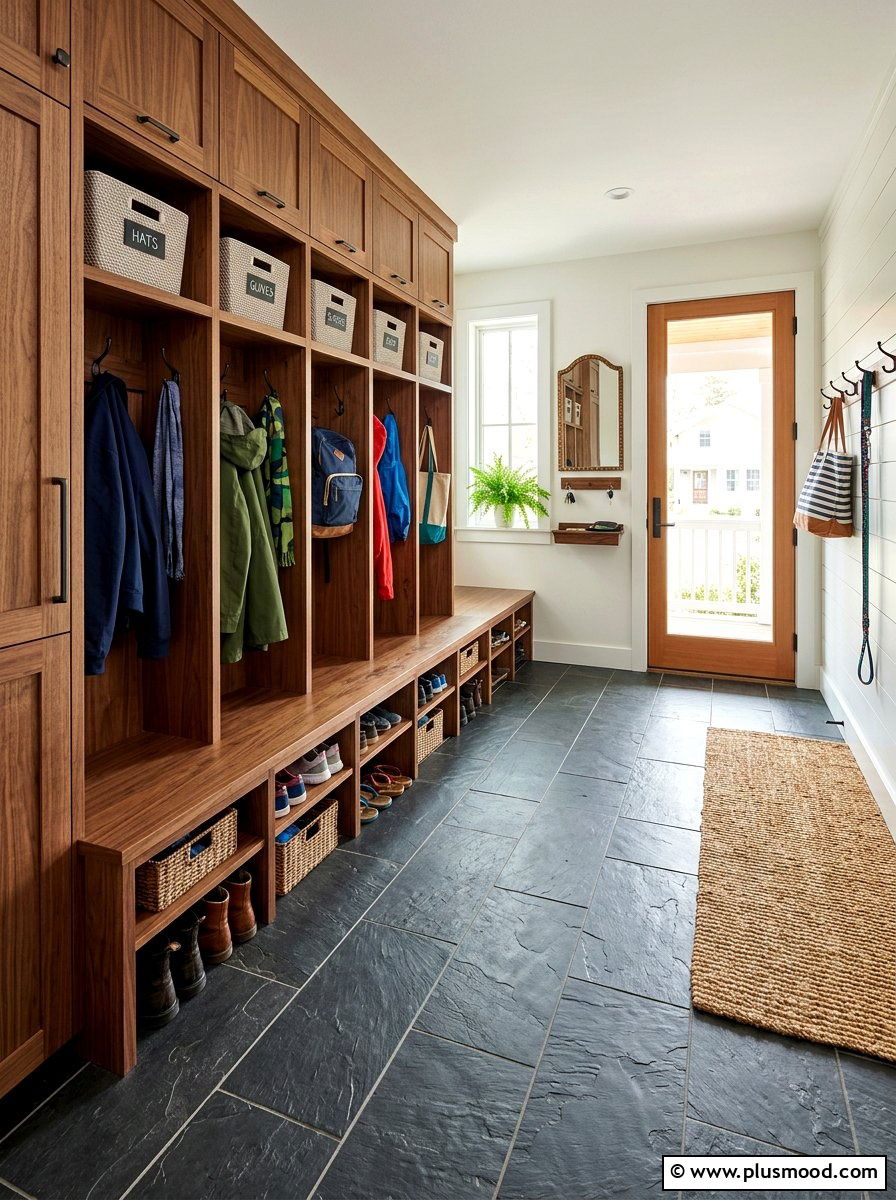 Modern mudroom - 25 late summer home refresh ideas