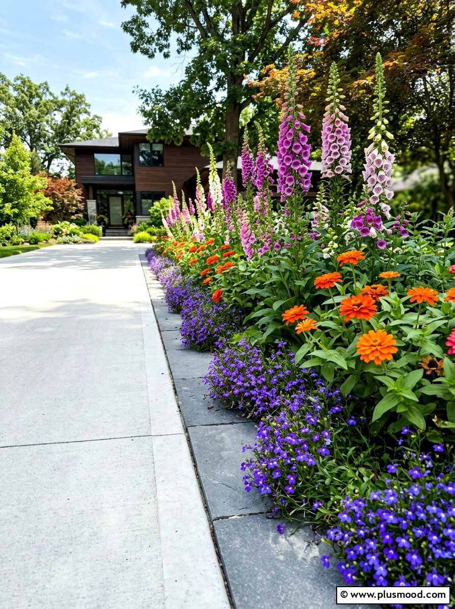 Modern narrow flower bed - 25 summer narrow flower bed ideas
