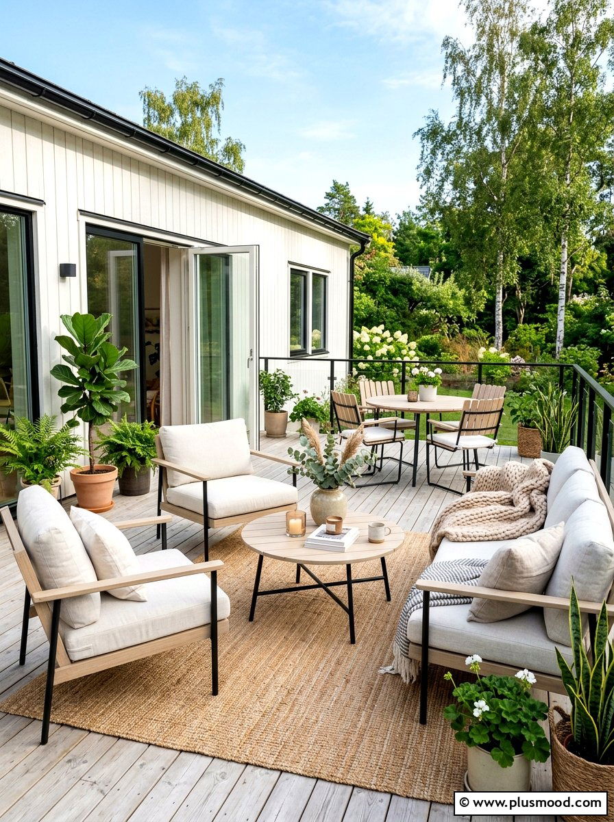 Modern scandi patio