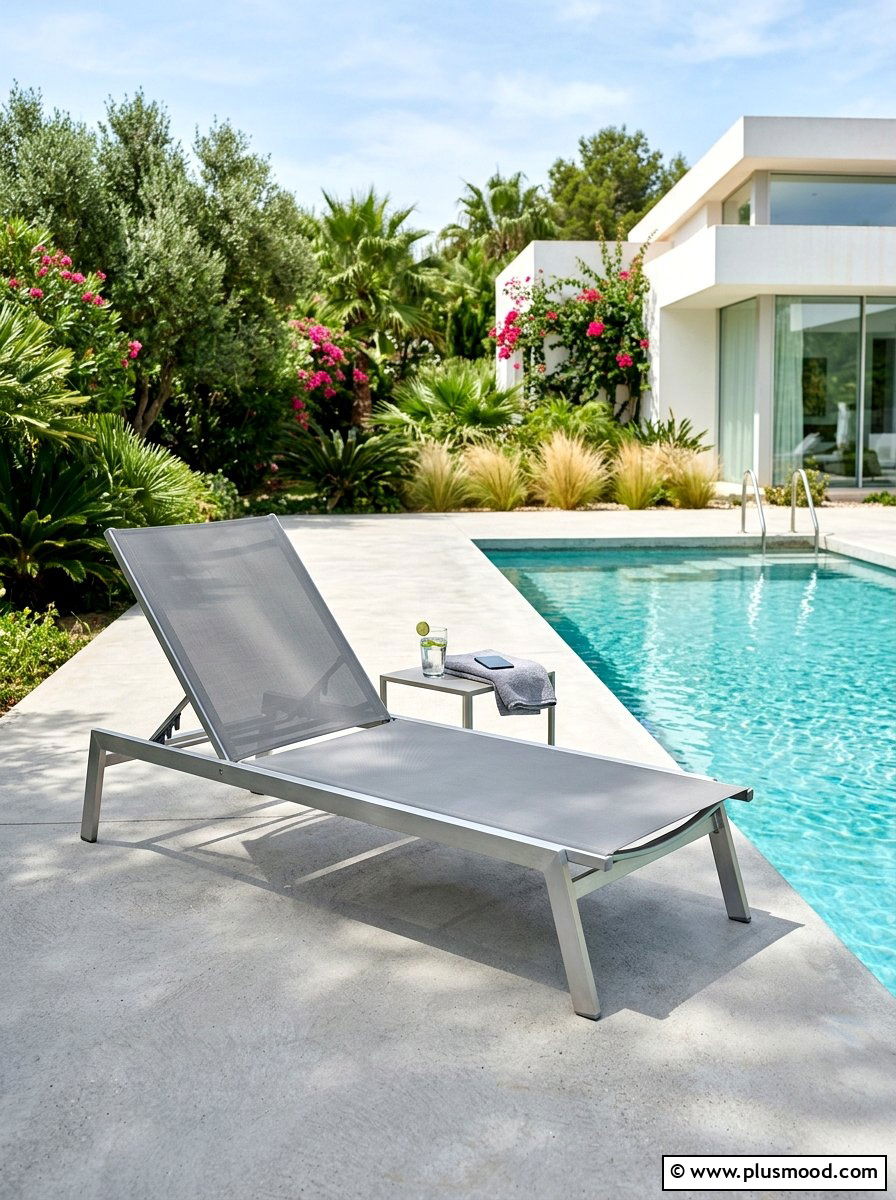 Modern sun lounger - 25 summer poolside decor ideas