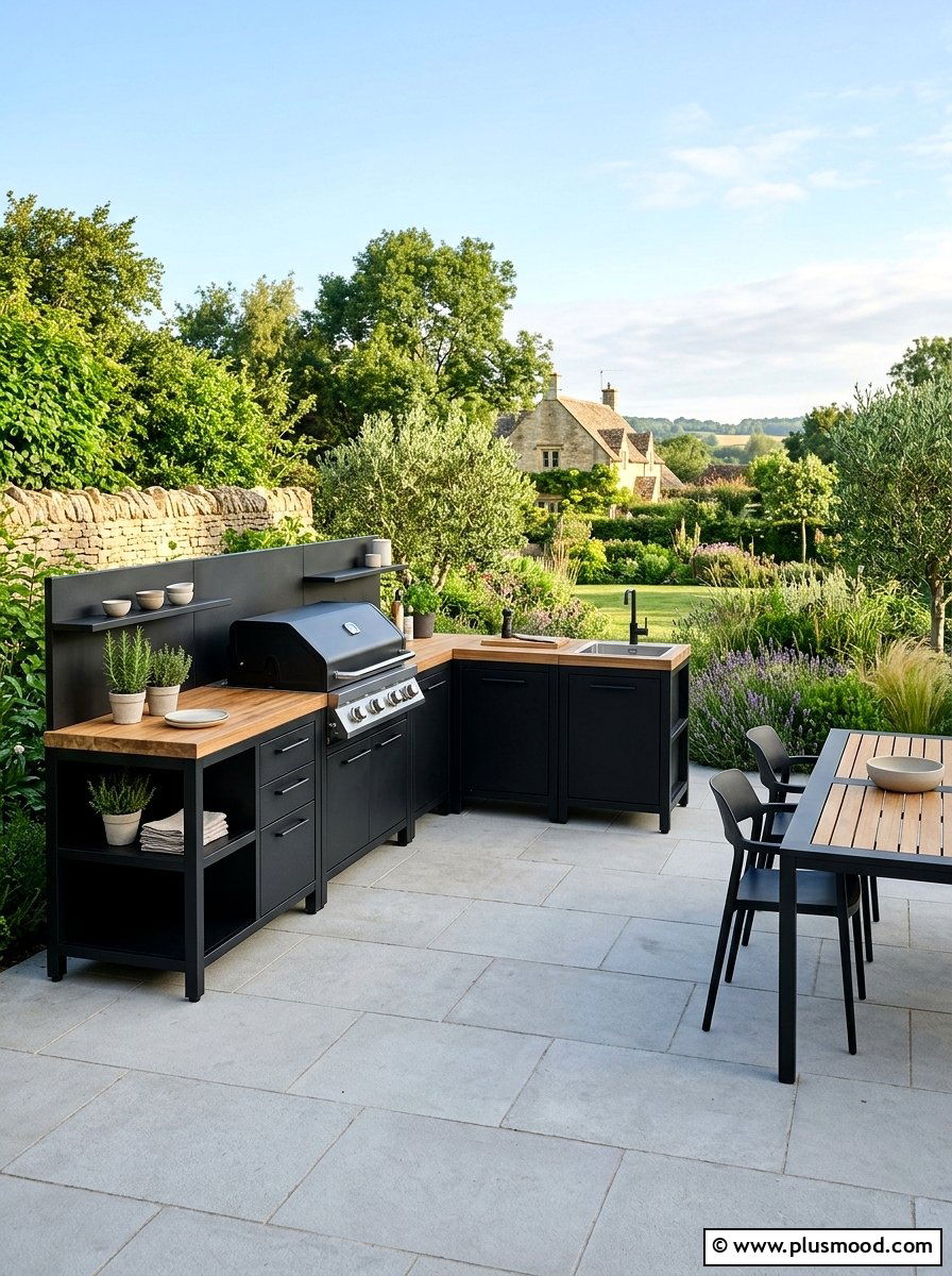 Modular Outdoor Kitchen - 25 small backyard ideas with outdoor kitchen