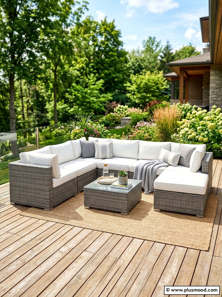 Modular Sectional Sofa - 25 summer entertaining patio ideas