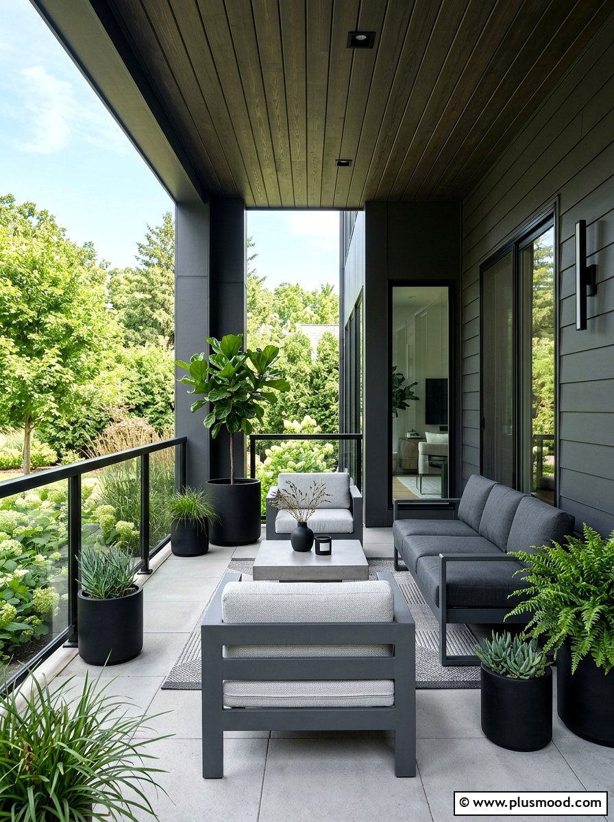Monochromatic Porch Design - 25 viral summer porch ideas