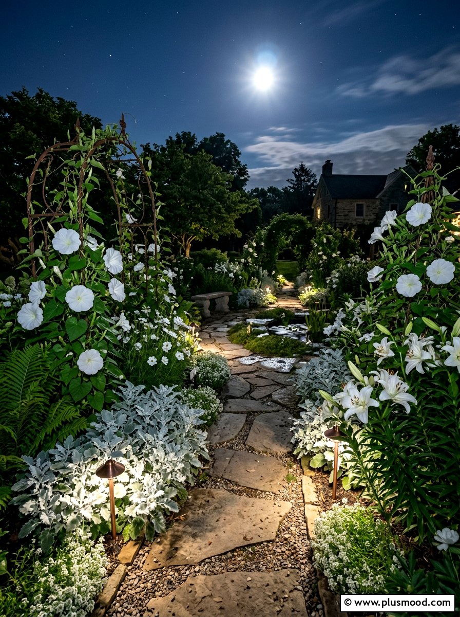 Moon Garden - 25 summer backyard landscaping ideas