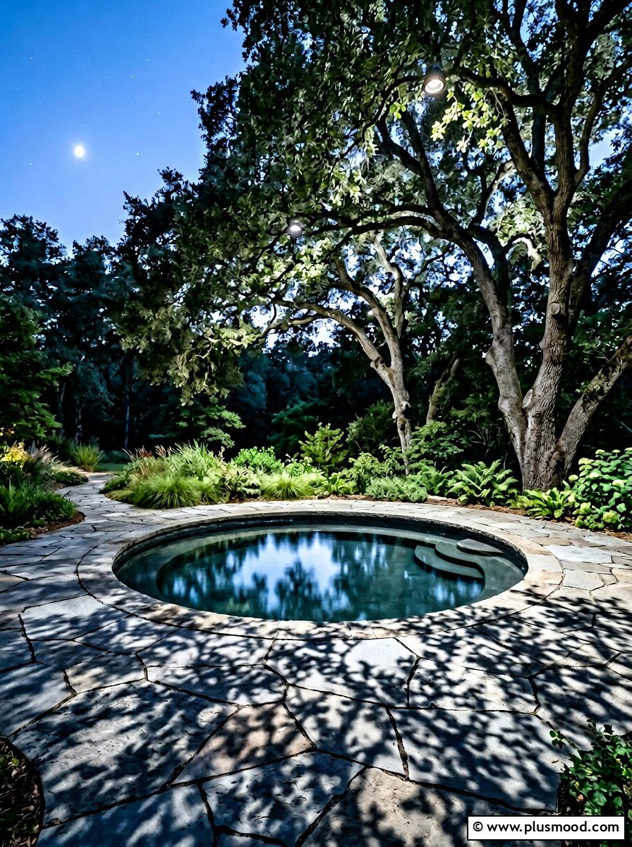 Moonlighting For Pool Area From Trees - 25 pool landscaping ideas with night lighting
