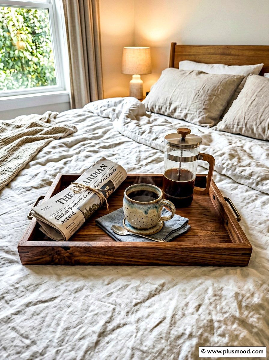 Morning Coffee Tray - 25 summer bedroom tray decor ideas