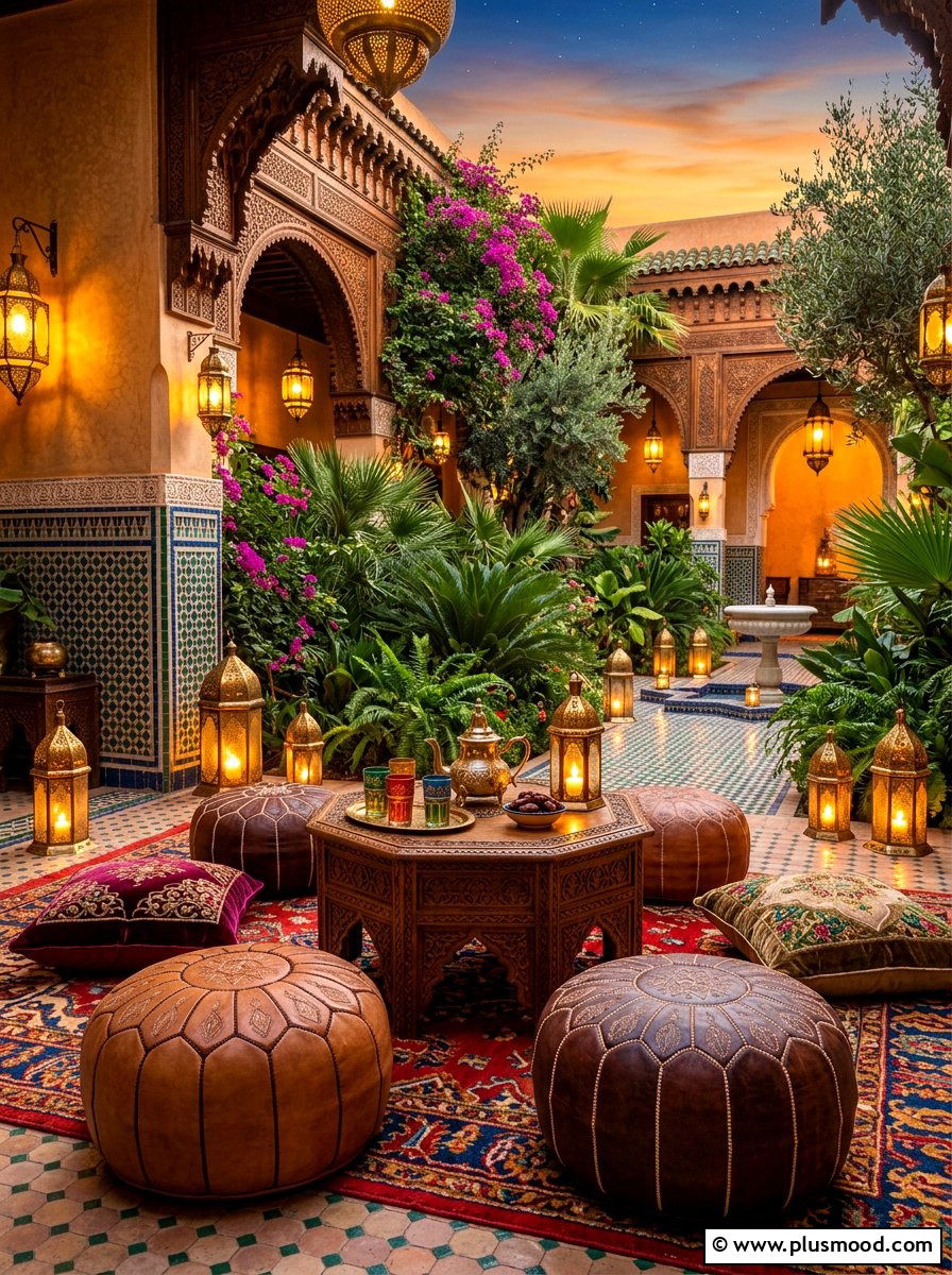 Moroccan Floor Seating - 25 late summer outdoor dining ideas
