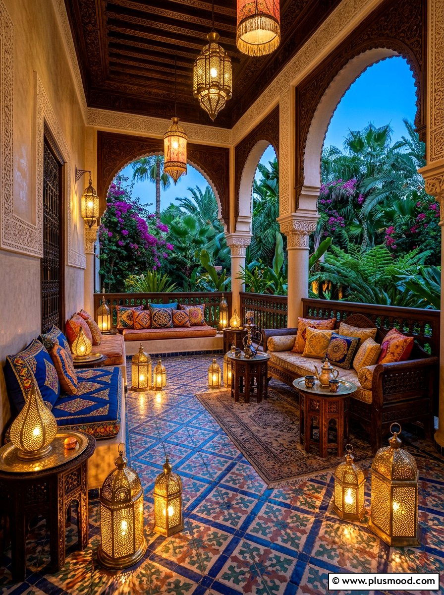 Moroccan Metal Lantern Lighting - 25 summer porch lighting ideas