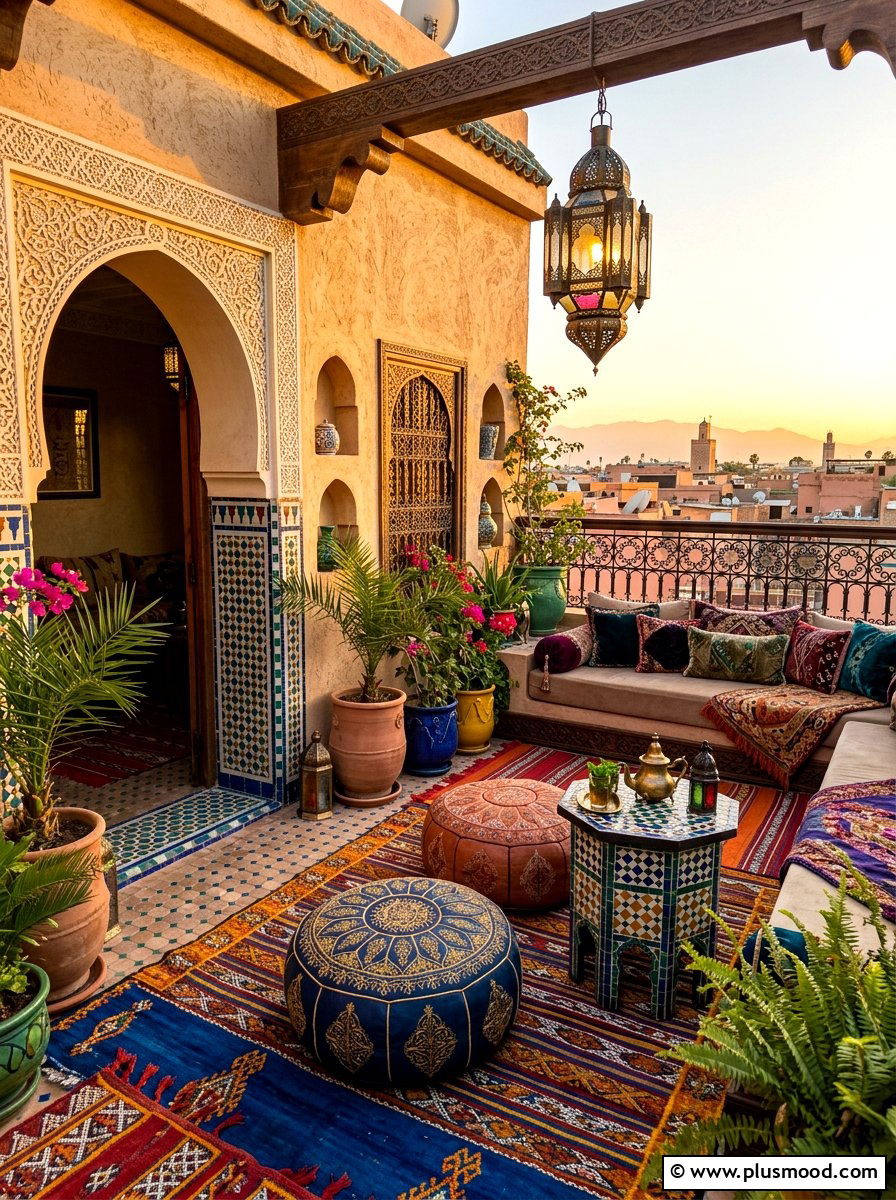 Moroccan Style Apartment Patio - 25 summer apartment patio ideas