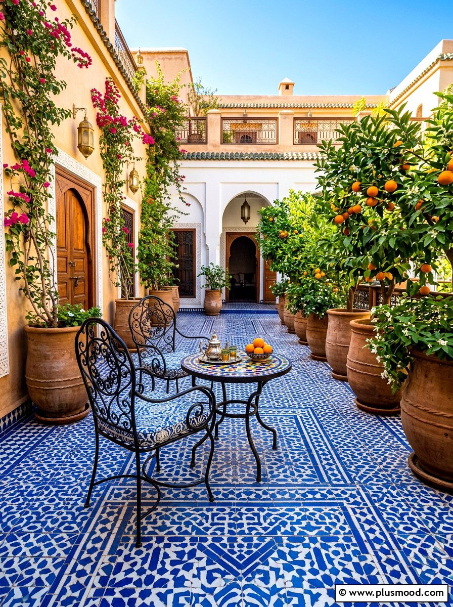 Moroccan Tile Patio - 25 summer outdoor living patio ideas