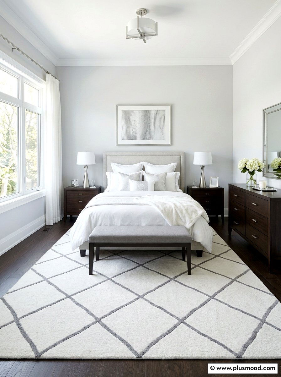 Moroccan Trellis Rug - 25 summer rug ideas for bedroom