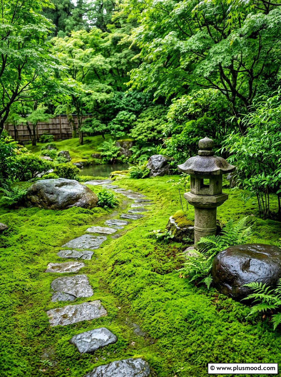Moss Garden - 25 summer shade garden ideas