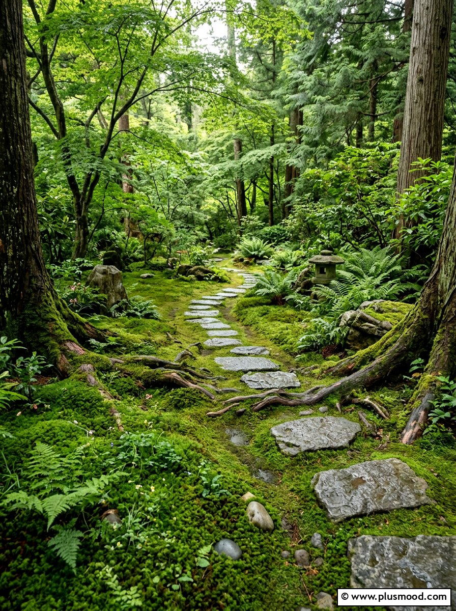 Moss garden landscaping - 25 outdoor garden decor ideas with zen elements