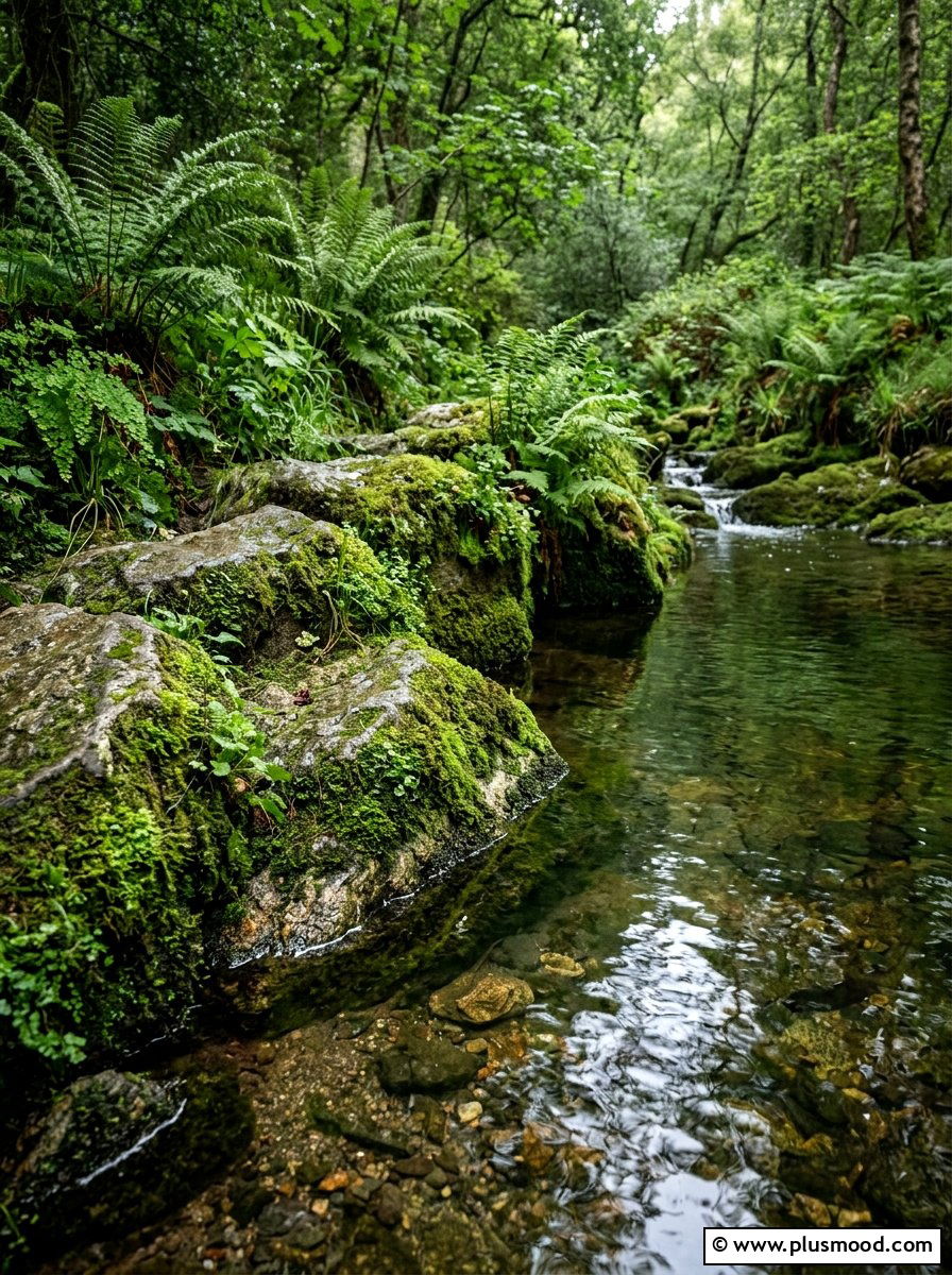 Mossy Rock Edge - 25 pool landscaping ideas for natural pools