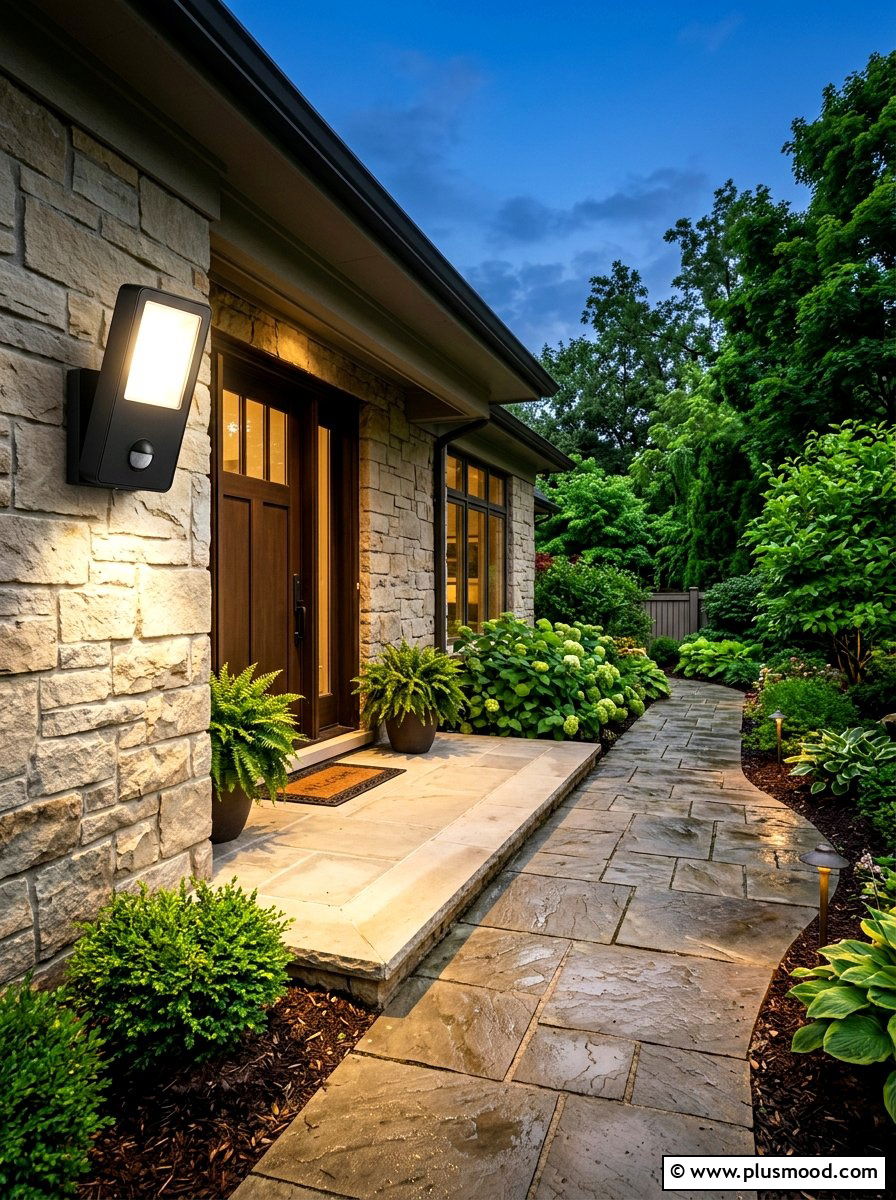Motion Sensor Porch Security Light Sconce - 25 summer porch lighting curb appeal ideas