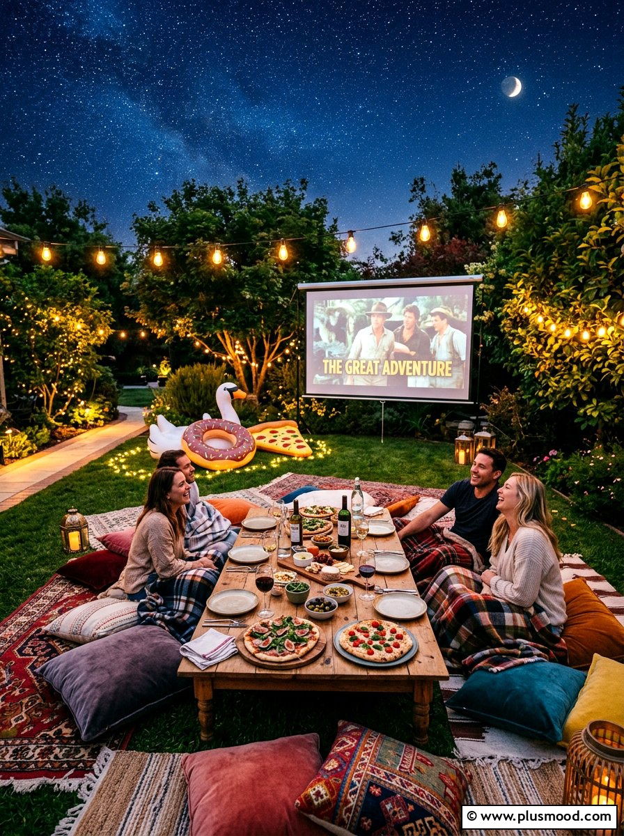 Movie Night Outdoor Dinner - 25 summer dinner party ideas outdoors
