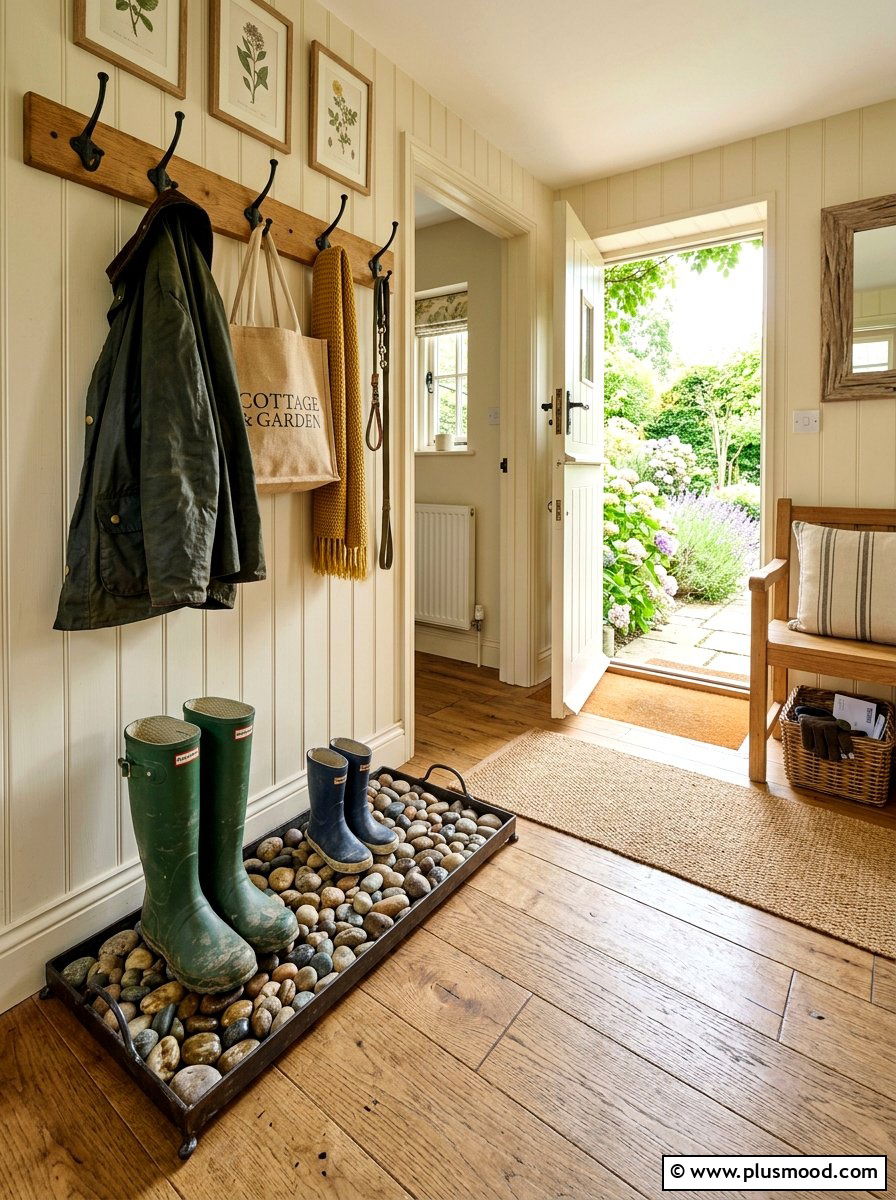 Mudroom Boot Tray - 25 late summer cottage decor ideas
