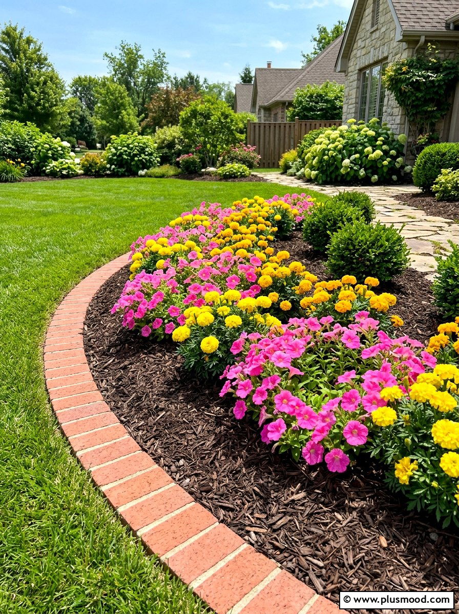 Mulch Flower Bed - 25 summer easy landscaping ideas
