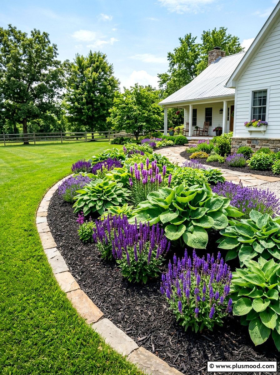 Mulch Garden Bed - 25 summer budget landscaping ideas