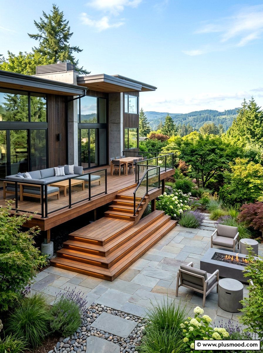 Multi Level Patio - 25 small backyard ideas with patio