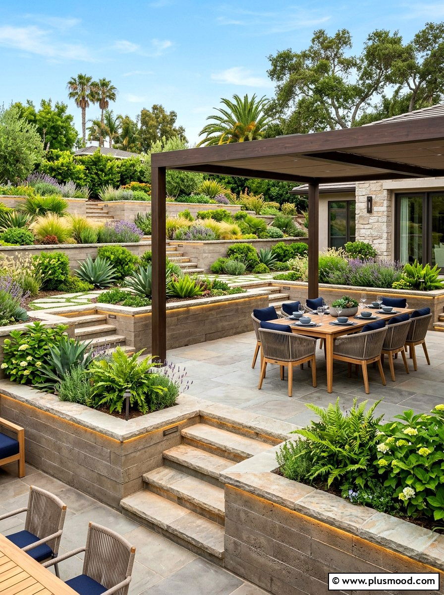 Multi Level Patio Retaining Wall - 25 summer retaining wall landscaping ideas